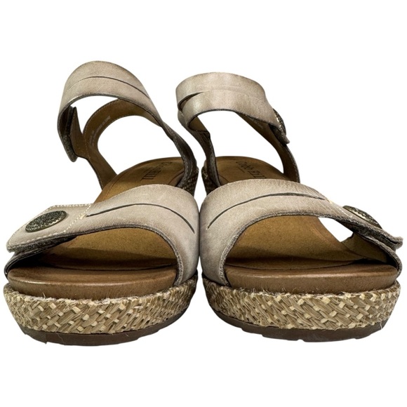Cobb Hill New Balance wedge sandals shoes women’s size 10 taupe gray/beige